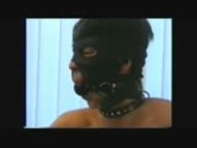 Leather Mask and Gag - Homemade Slave Video