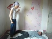 French Femdom CBT and Trampling