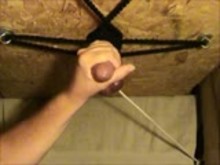 CBT - cock milking in Glory Hole