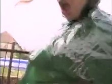Latex bizarre outdoor sex and anal