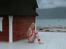 Outdoor Bondage escape attempt    