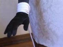 Bondage with sexy stockings & high heels (black 6inch pumps)