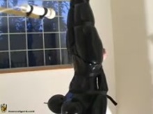 Suspended Rubber girl