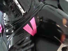 Gasmask rubber slave sex