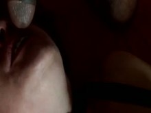 Amateur slave drinking piss