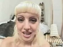 MILF face slapped and throat fucked