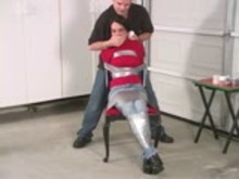 Veronica Day Taped and Gagged to chair    
