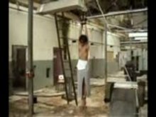 Suspended and flogged   