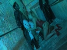 Slutty submissive Cathy taking 2 big cocks 