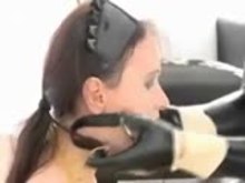 Lesbian BDSM - Latex Mistress with her kinky maid