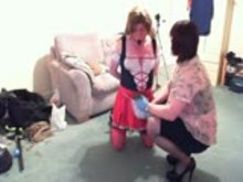 Sissy boy Ballkicking  