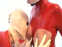 Lesbian Latex Slave's Servitude