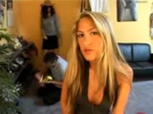 Stunning young Goddess dominating her slave.