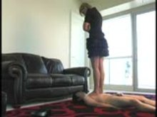 Femdom - Trampling her Slave