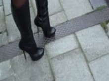 Slutty teen outdoors      