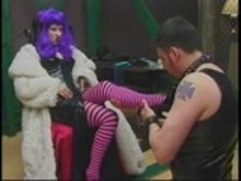 Femdom Hot wax and CBT