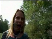 Gagged and Humiliated Outdoors