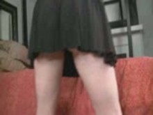 Femdom handjob cum surprise