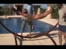 Outdoor Bondage in Swimming pool