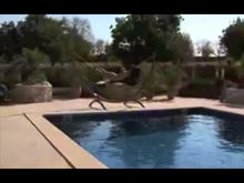 Outdoor Bondage in Swimming pool