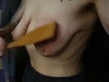 Slapping tormentd tits