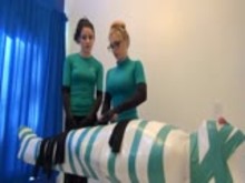 Mistresses teasing their slave