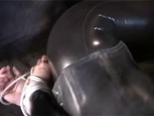 Taken for a ride in catsuit!