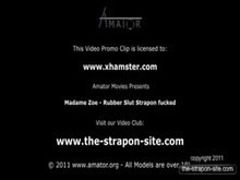 Latex Strap-on Mistress fucking her maleslut