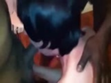 Interracial Cuckold - Blindfolded and collared