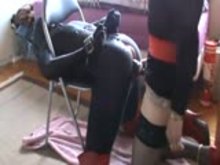 Homemade Strap-on for Sissy