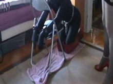 Homemade Strap-on for Sissy