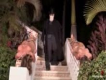 BDSM Slaves out in the yard