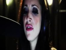 Submissive Slut Tied in Bar