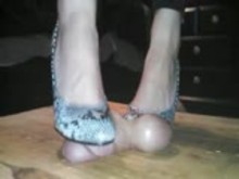 Cock and Balls Under Heels