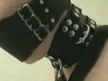 Strapped to chair