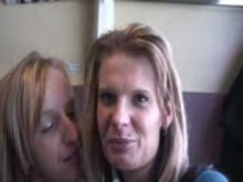 German amateur girl gives blowjob to stranger in the train then fucks him