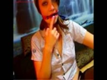 Gagged cam Girl