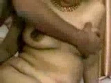 Indian aunty giving blowjob and getting fucked