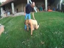 Female Slave Outdoors - Homemade
