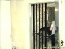 Gay slave gets his asshole filled with dildo