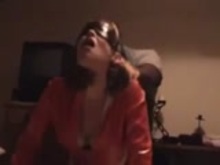 Collared White Slut and Black Bull