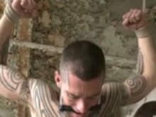 Gay - Tied Anal Streched and Milked