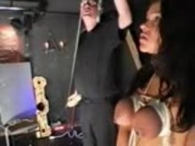 Tit Torture - Suspended from her Tits