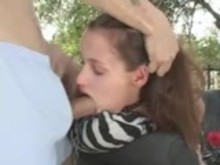 Outdoor for sexy slave girl