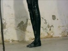 Whipped in tape bondage