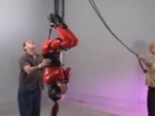 Suspension upside down in rubber and hood