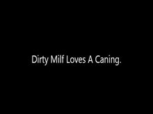 MILF ass caned