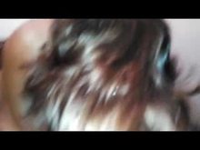 Swallowing her Dom's cum