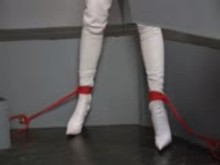 Sexy red rope bondage