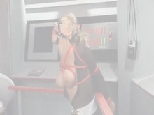 Sexy red rope bondage